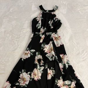 Floral dress romper